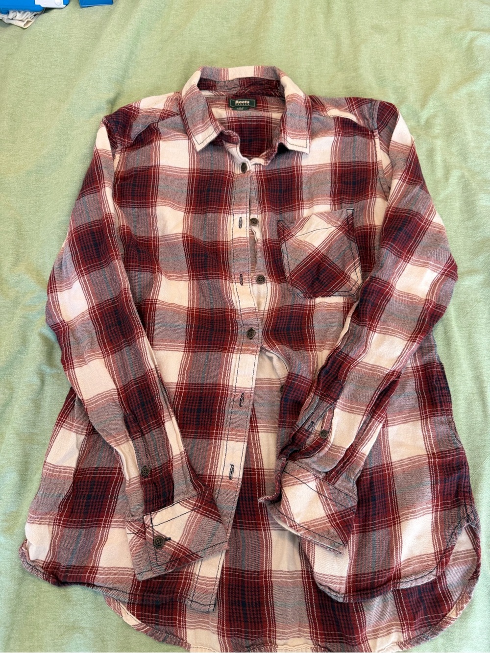 Women’s Red Plaid Flannel Shirt